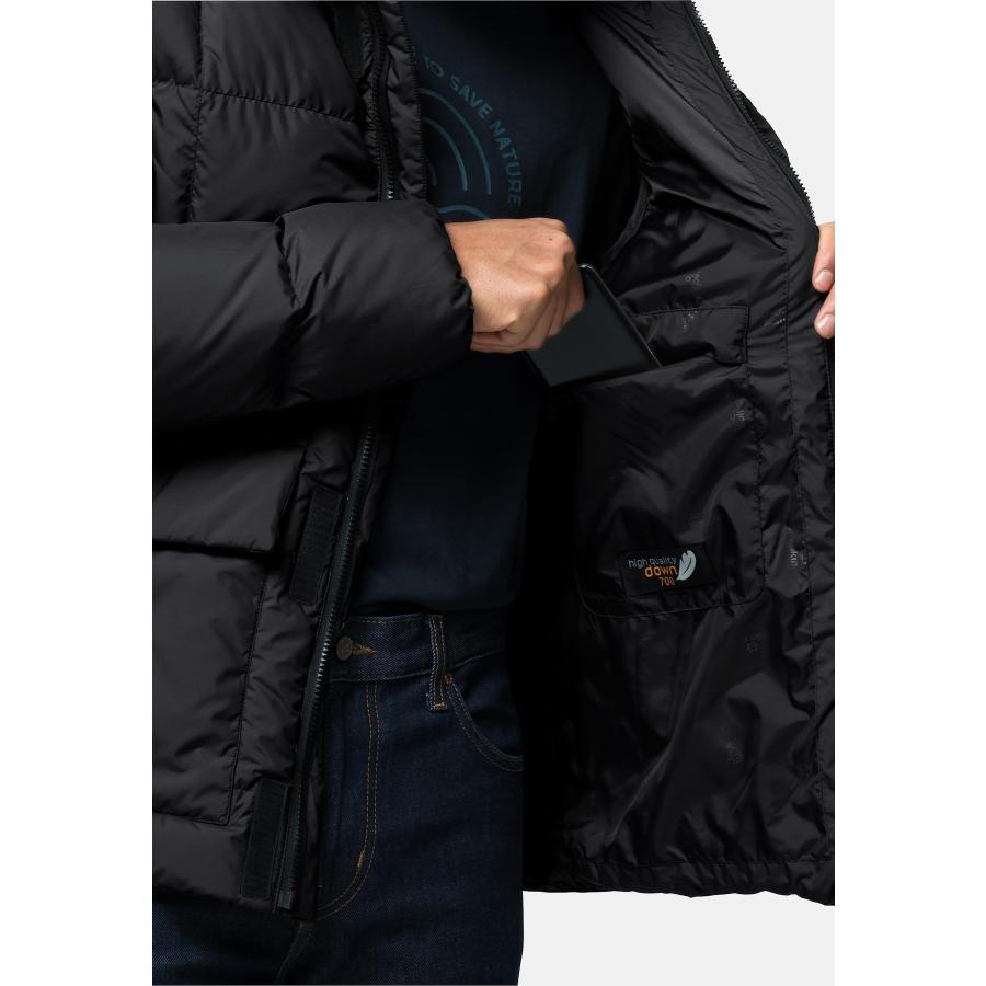 【並行輸入品】Jack Wolfskin Men's Frozen Lake Jacket, Black, Largeの画像