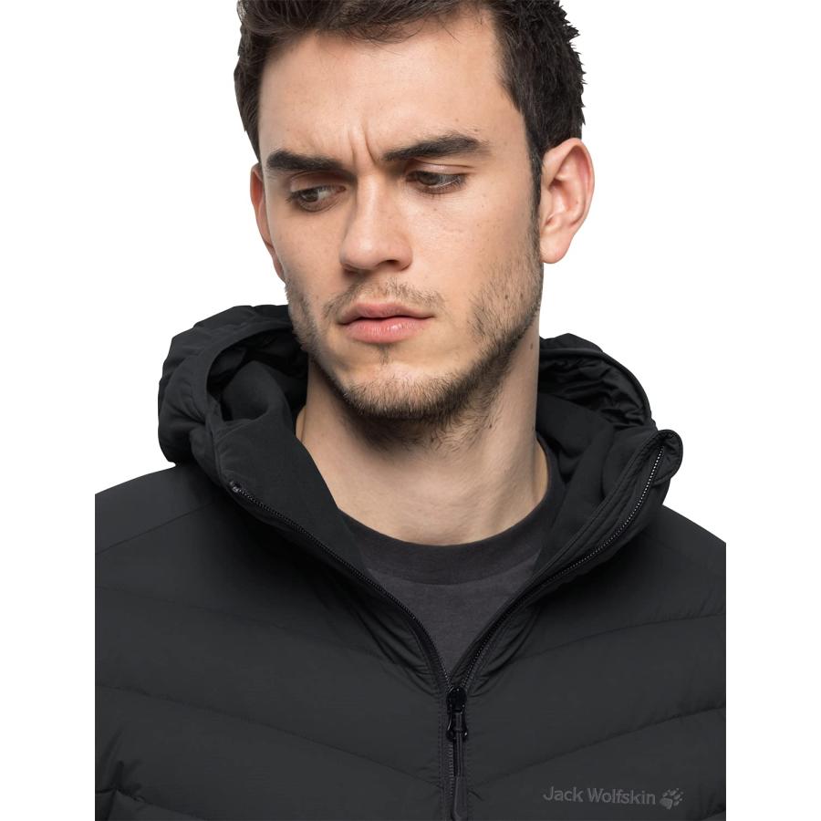 【並行輸入品】Jack Wolfskin Men's Standard Athletic Down Jacket M, Black, Lの画像