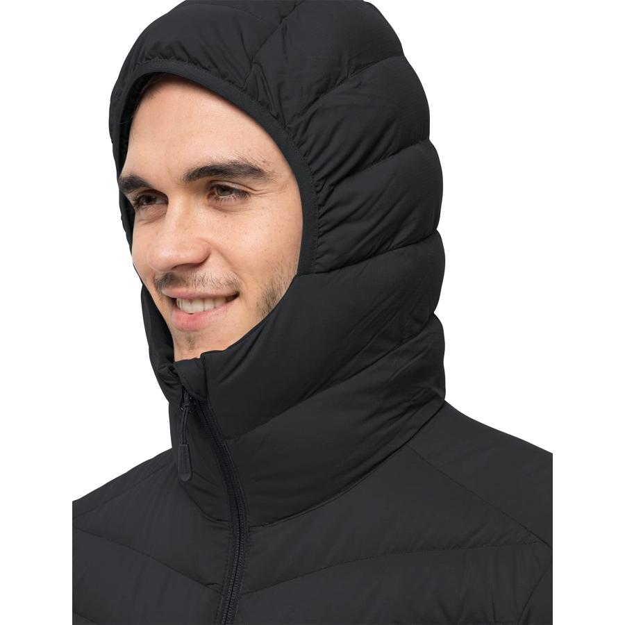 【並行輸入品】Jack Wolfskin Men's Standard Athletic Down Jacket M, Black, Lの画像