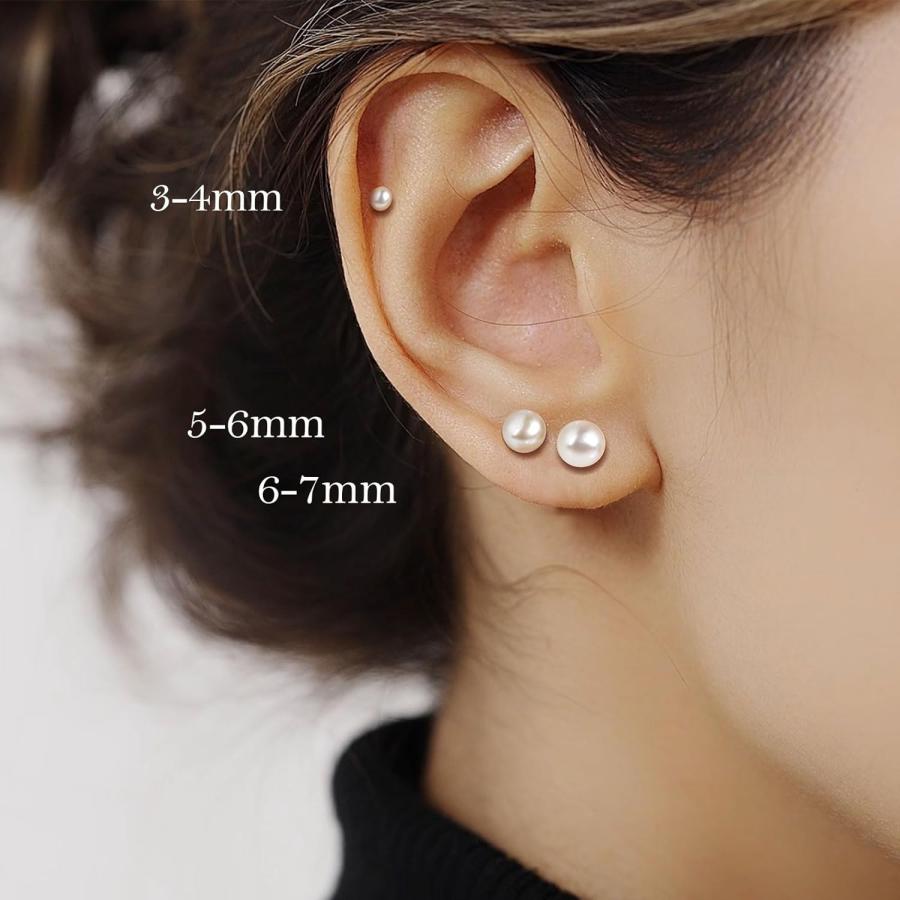 並行輸入品】パールスタッドピアス レディース スターリングシルバー