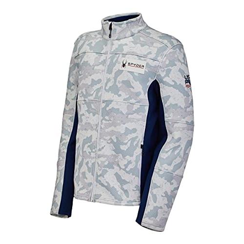 【並行輸入品】Spyder Men's Standard US Ski Team Encore Full Zip Fleece Jacket,の画像