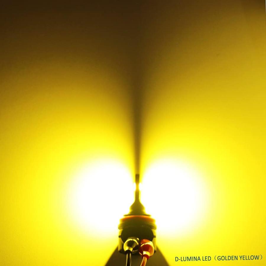 【並行輸入品】D-Lumina H11 H8 LEDフォグライト電球 8000ルーメン 40W ハイパワー 3000K ゴールデンイエロー 明るさ30の画像