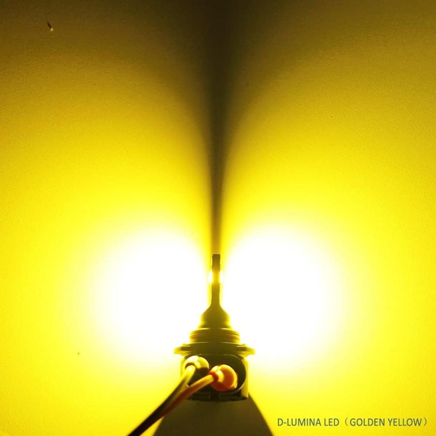 【並行輸入品】D-Lumina H10 LEDフォグライト電球 8000ルーメン 40W ハイパワー 3000K ゴールデンイエロー 明るさ300%の画像