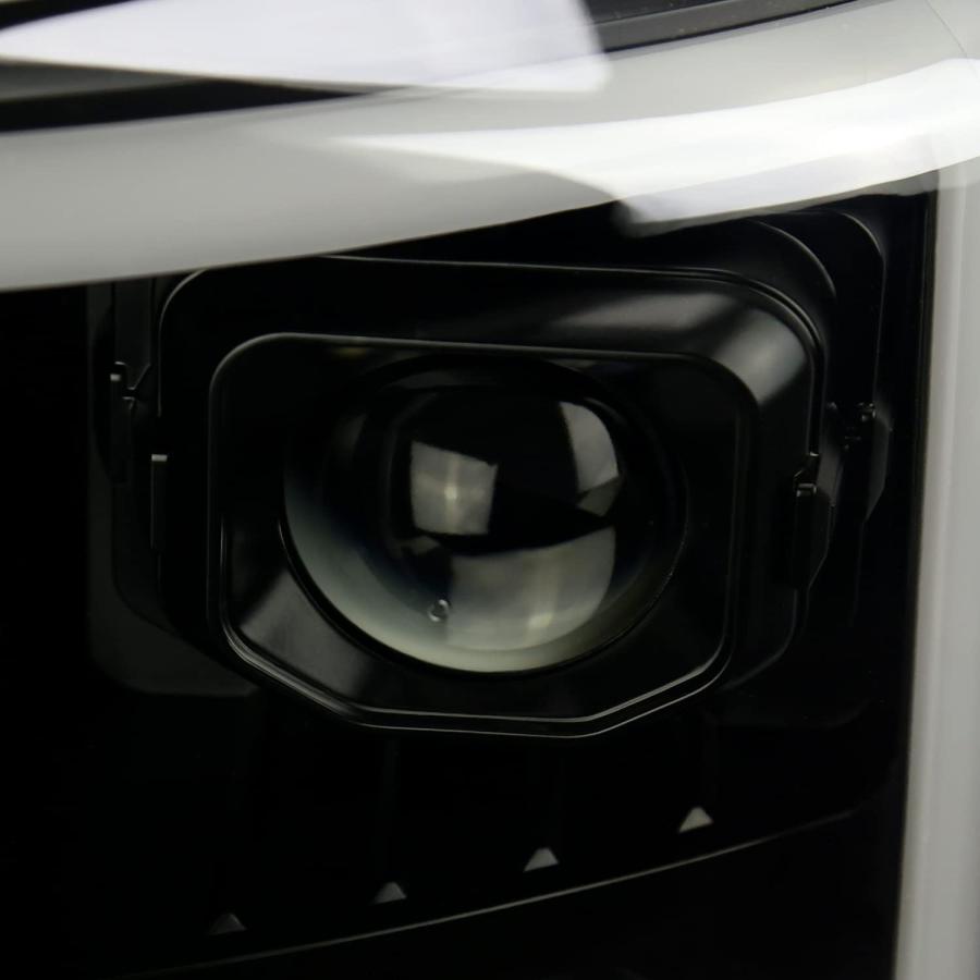 【並行輸入品】SPEC-D TUNING スイッチバック LEDバー ブラック ハウジング スモークレンズ プロジェクターヘッドライト 2011-20の画像