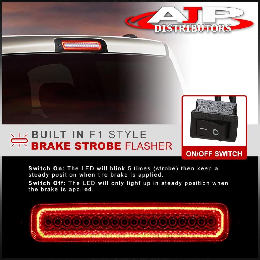 【並行輸入品】AJP Distributors Smoked LED Third 3RD Brake Light Cargo High Mount L_8