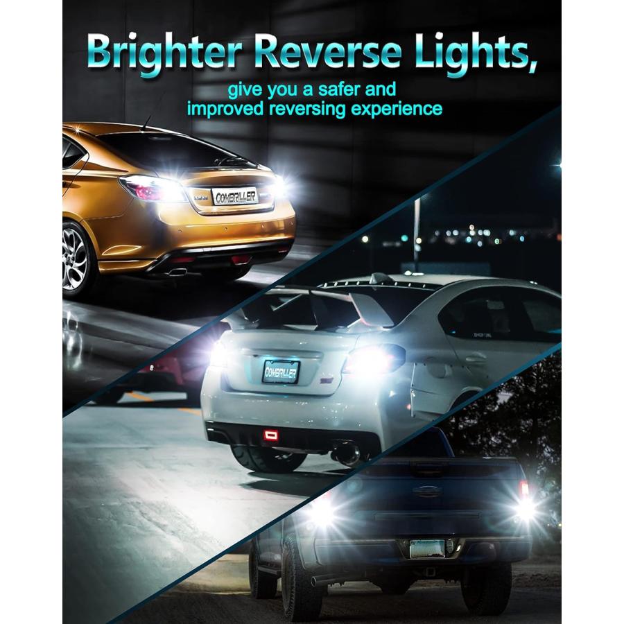 【並行輸入品】Combriller 912 921 LED Bulbs for Backup Reverse Light Bulbs Error Fr_5