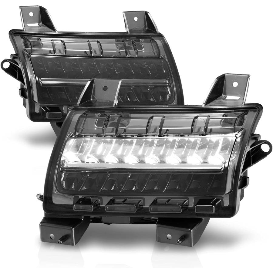 【並行輸入品】AmeriLite 2018-2020 Jeep Wrangler JL スポーツモデル [フルLED DRL] シーケンシャルバンパー_1