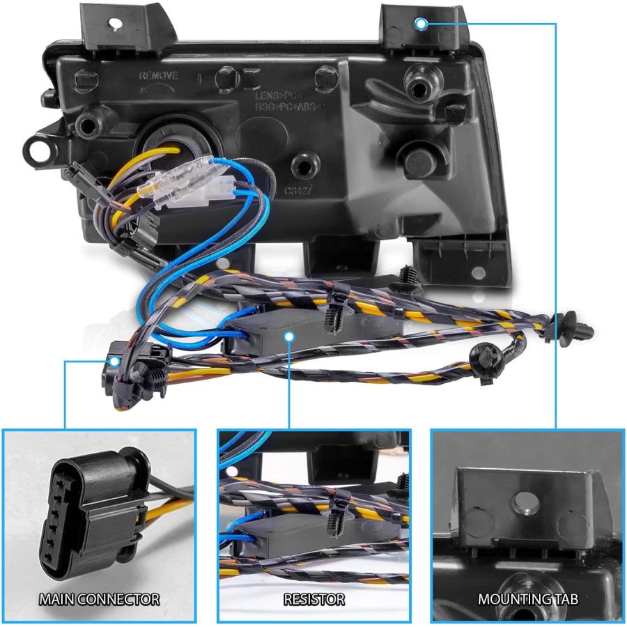 【並行輸入品】AmeriLite 2018-2020 Jeep Wrangler JL スポーツモデル [フルLED DRL] シーケンシャルバンパー_4
