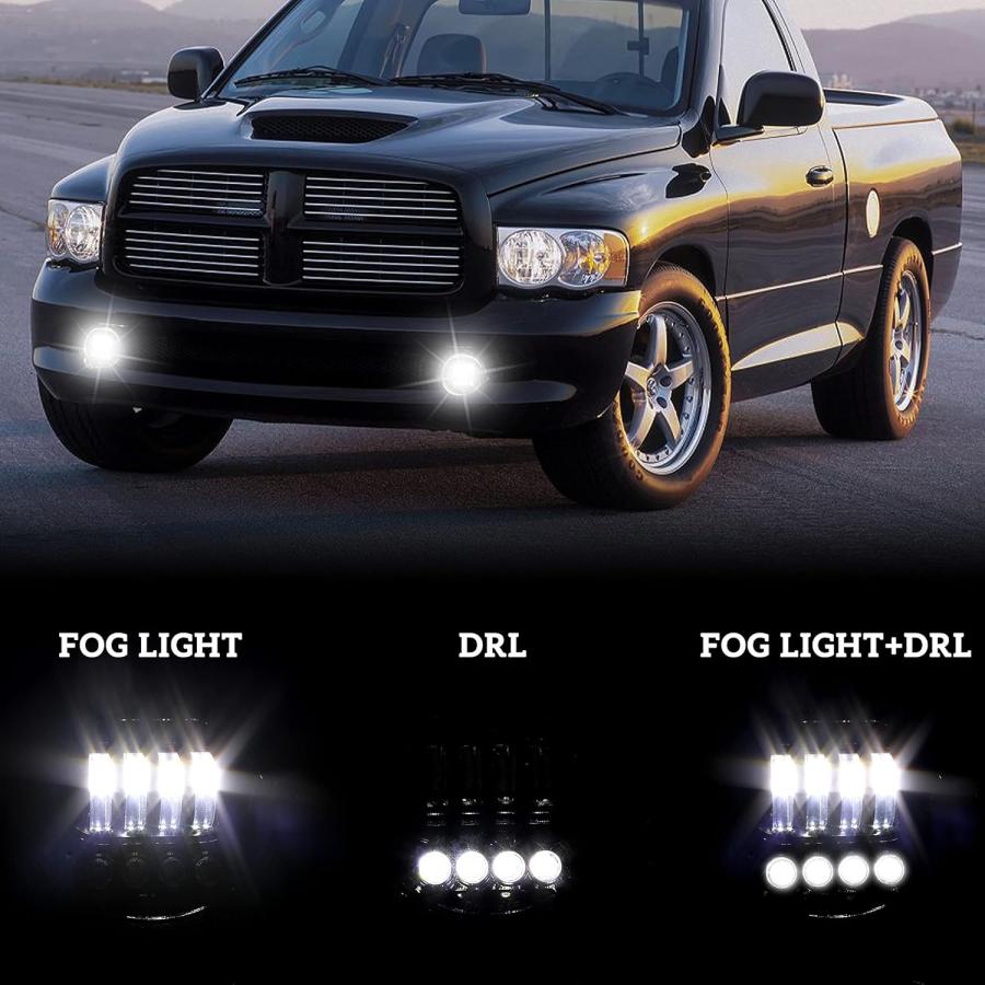 並行輸入品】KEWISAUTO LEDフォグライト DRL付き ダッジ・ラム 1500 
