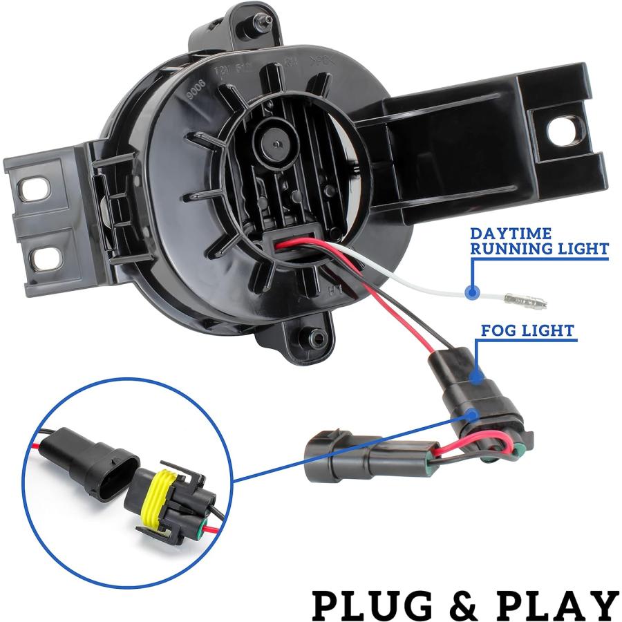 並行輸入品】KEWISAUTO LEDフォグライト DRL付き ダッジ・ラム 1500 