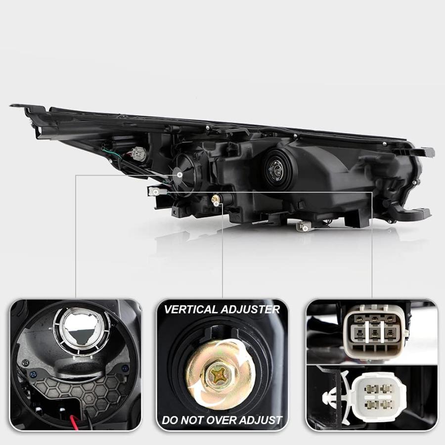 【並行輸入品】ACANII - [LED DRLモデルのみ] 2017 2018 2019 トヨタ ハイランダー LED DRL プロジェクター ヘッ_2