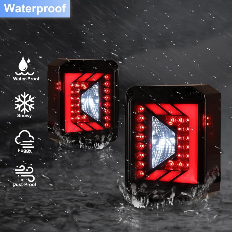【並行輸入品】ROXX LEDテールライト 交換用 1ペア (ブラックスモークレンズ)の画像