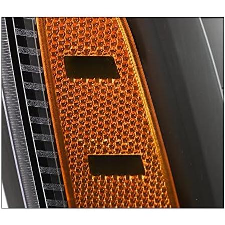 【並行輸入品】ZMAUTOPARTS LED チューブ プロジェクター ヘッドライト ヘッドライト ブラック 2007-2014 キャデラック エスカ_6