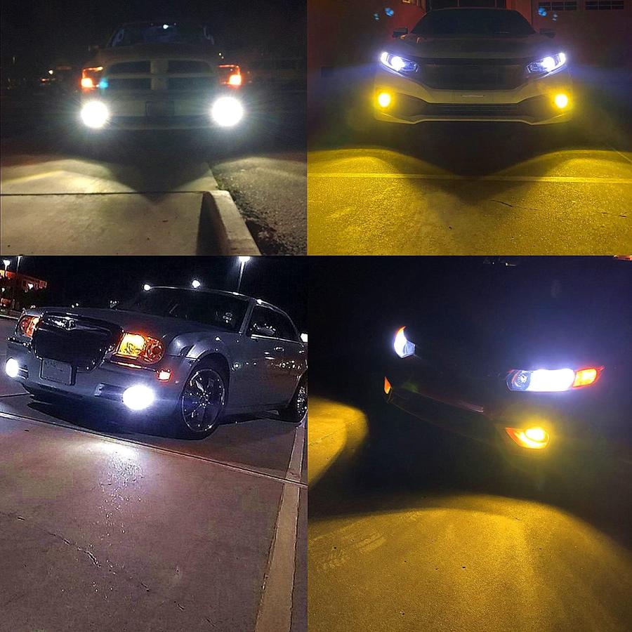 【並行輸入品】Alla Lighting 10000Lms 9005 H10 9145 LED スイッチバック フォグランプ ヘッドライト 6000Kの画像