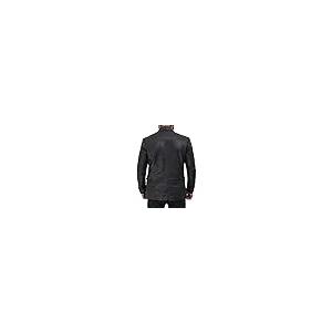 【並行輸入品】Blingsoul Black Car Coat Men   Leather Blazer for Men | [1502684の画像