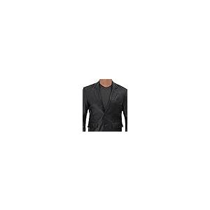 【並行輸入品】Blingsoul Black Car Coat Men   Leather Blazer for Men | [1502684の画像