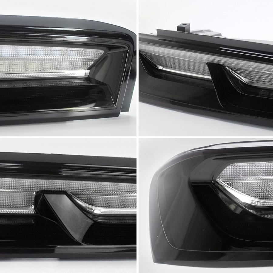 【並行輸入品】VLAND LEDスモーク\u0026クリアテールライト [2016 2017 2018 シボレー カマロ クーペ] シーケンシャルレッドウィンカの画像