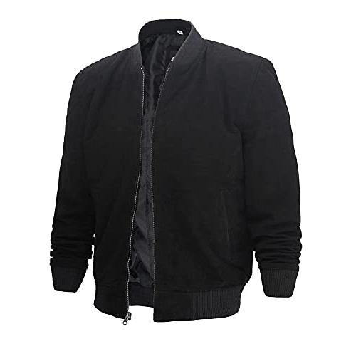 【並行輸入品】Decrum Mens Suede Jacket   Black Leather Jackets for Men | [1109の画像