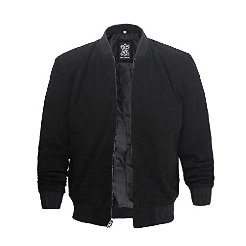 【並行輸入品】Decrum Mens Suede Jacket   Black Leather Jackets for Men | [1109の画像