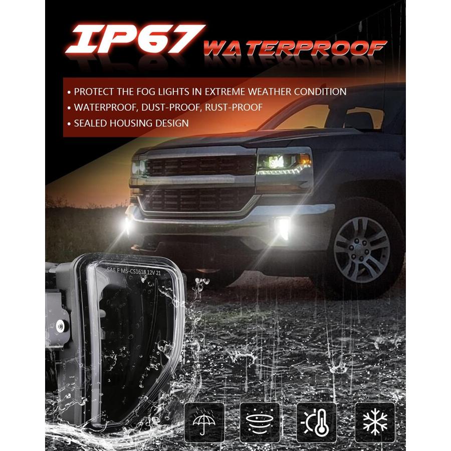 【並行輸入品】4X4FLSTC LEDフォグライトアセンブリ DOT承認 DRLヘイロー デイタイムランニングライト 2016 2017 2018 シの画像