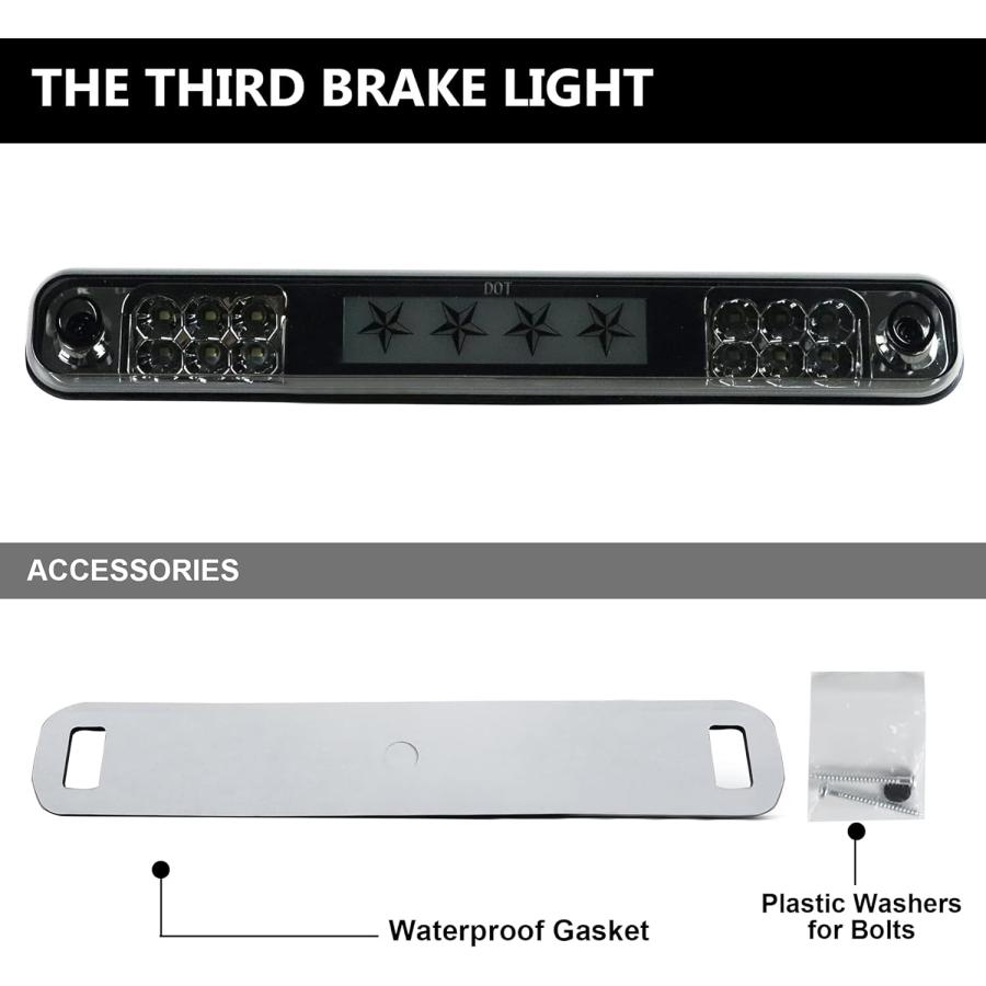 【並行輸入品】Tresound 3rd Third ブレーキライト 1988-1999 Chevy/GMC C1500 C2500 K1500 K25の画像