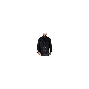 【並行輸入品】Vince Men's Quilted Mixed Media Shirt Jacket, Black, Mediumの画像