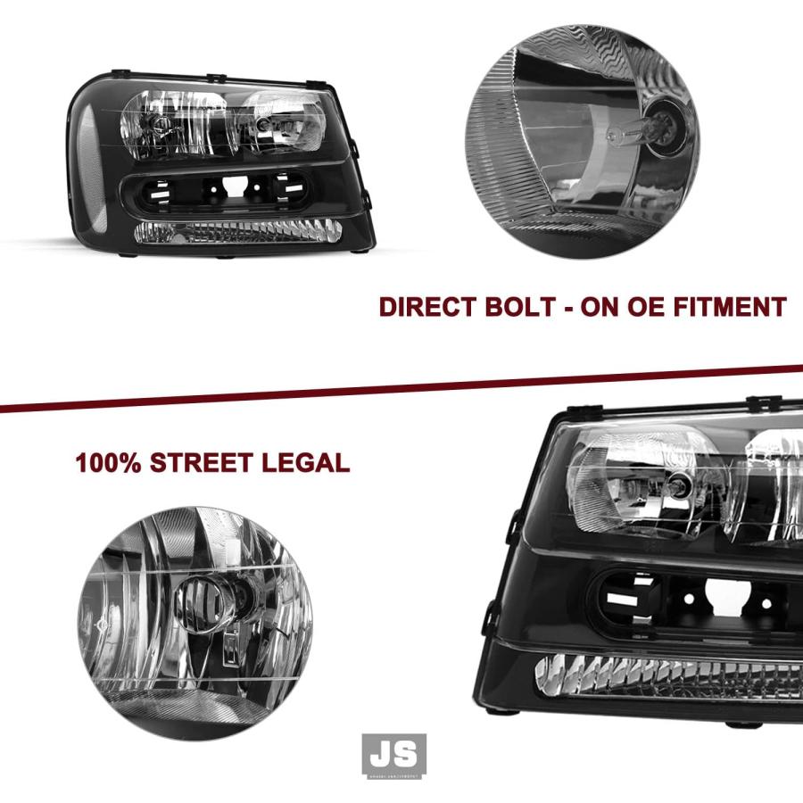 並行輸入品】JSBOYAT Headlight Assembly with Bulbs Replacement for
