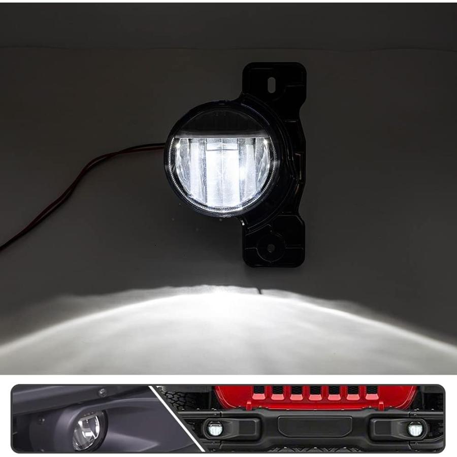 【並行輸入品】LEDフォグライト2個 ジープ ラングラー JK JL グラディエーターJT OEM 工場フォグランプ交換用の画像