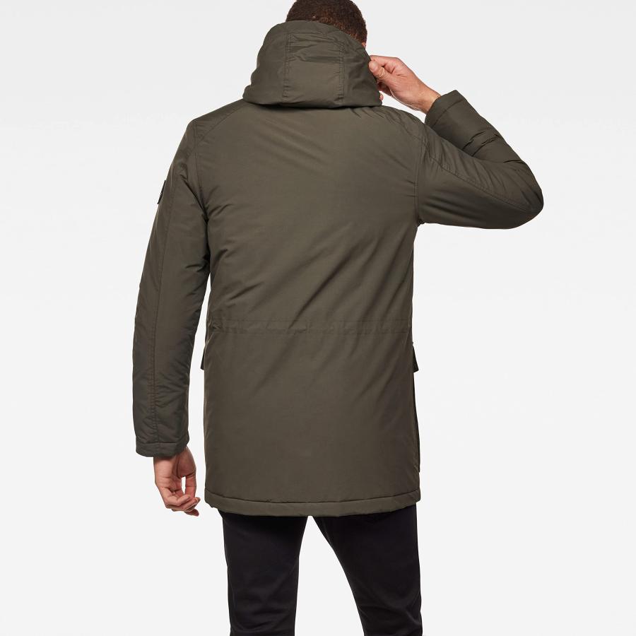 G Star Raw Men's Vodan Padded Parka Jacket, Asfalt, XS 並行輸入品｜good-face｜07