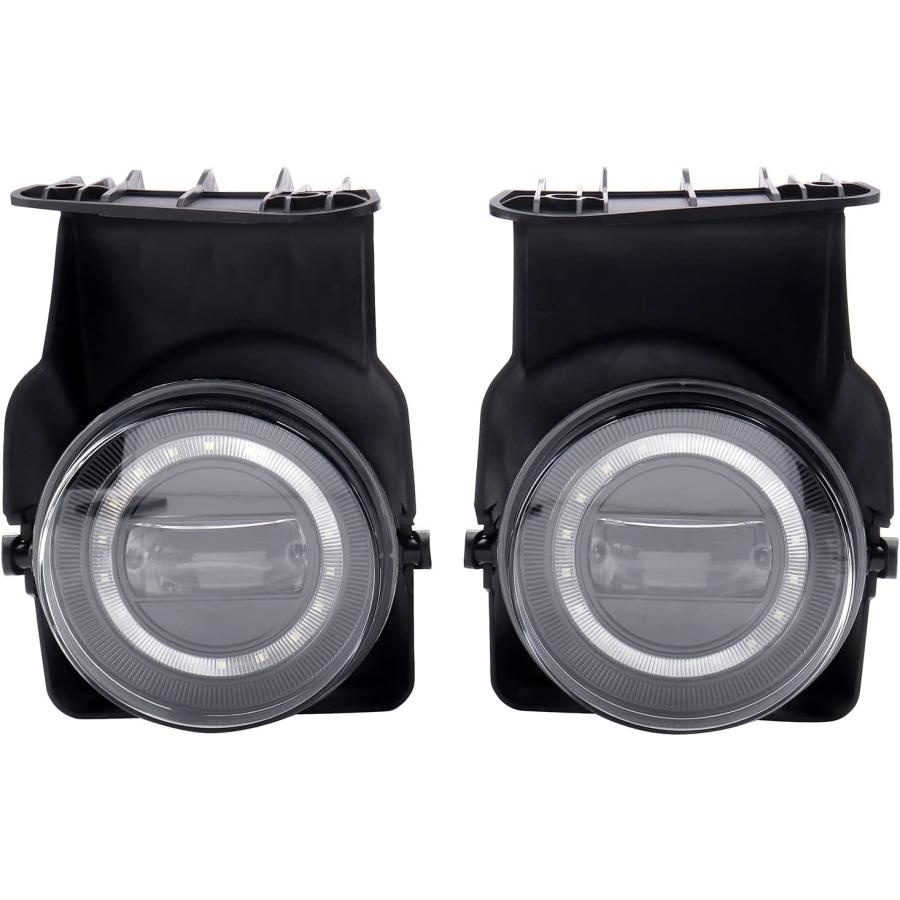【並行輸入品】MotorFansClub LEDフォグライト DRL付き GMC Sierra 1500 2500HD 3500HD 2003-200_1