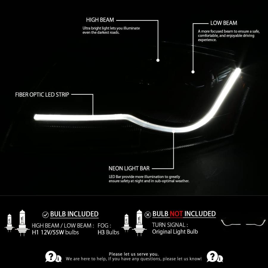 【並行輸入品】AUTOZENSATION Compatible with 1999-2006 Audi TT with stock halogen h_1