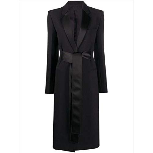 【並行輸入品】SYXMSM Coat Satin Embellished Stand Up Collar Slim Fit, Stable aの画像