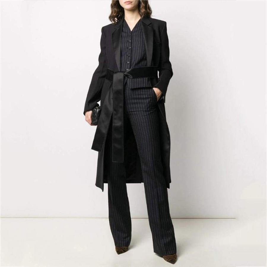 【並行輸入品】SYXMSM Coat Satin Embellished Stand Up Collar Slim Fit, Stable aの画像