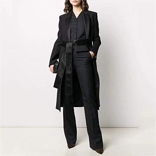 【並行輸入品】SYXMSM Coat Satin Embellished Stand Up Collar Slim Fit, Stable aの画像