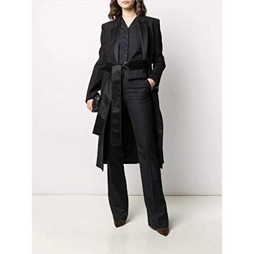 【並行輸入品】SYXMSM Coat Satin Embellished Stand Up Collar Slim Fit, Stable aの画像