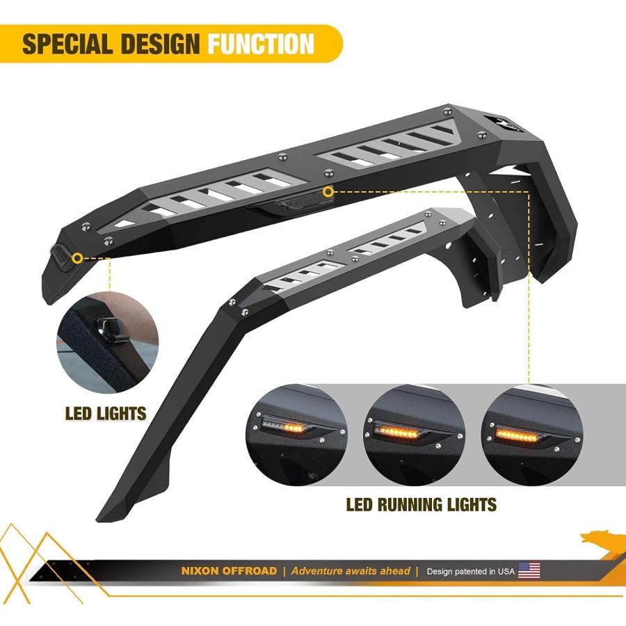 【並行輸入品】WOLFSTORM フェンダー フレア 2007-2017 Jeep Wrangler JK 4ドア用 LED DRLライト LEDシー