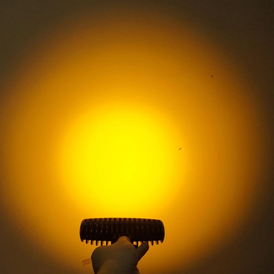 【並行輸入品】Yellow Amber Orange Led Fog Pod Light Bar 18W Spot Driving Cube Lighの画像