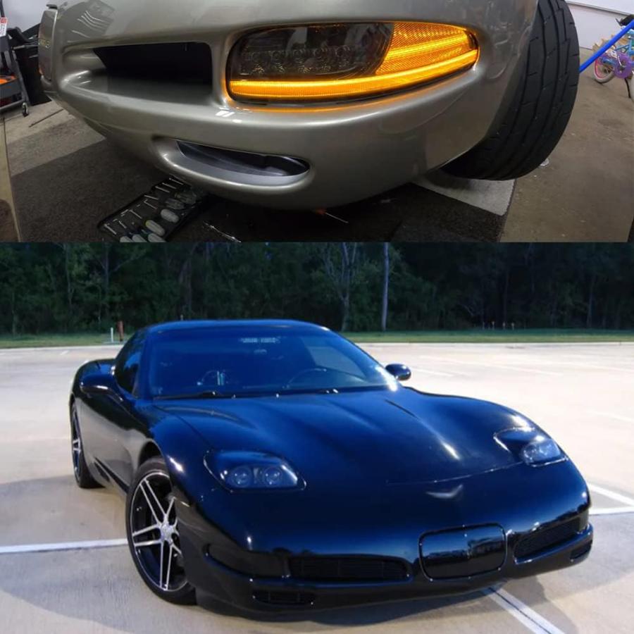 【並行輸入品】Mingruiテスト 2個 LED アンバー ダイナミック シーケンシャル フロントサイドマーカー ウィンカーライト アセンブリ シボレの画像