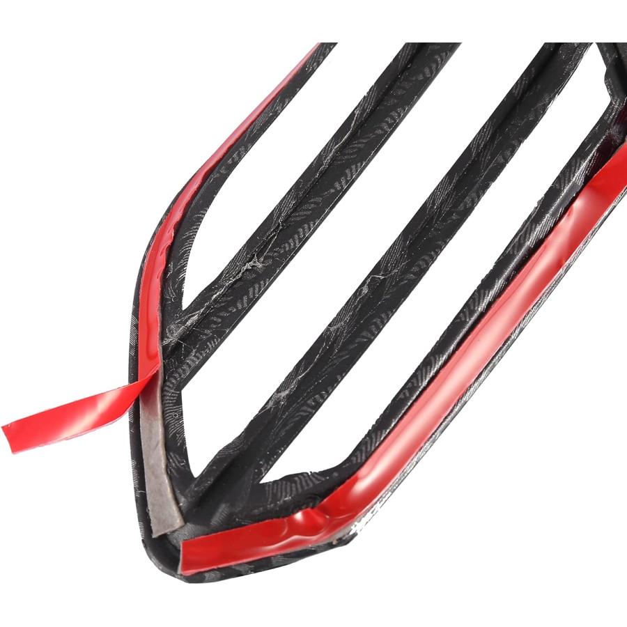 【並行輸入品】X AUTOHAUX Pair Carbon Fiber Pattern Exterior Front Wheel Eyebrow Liの画像