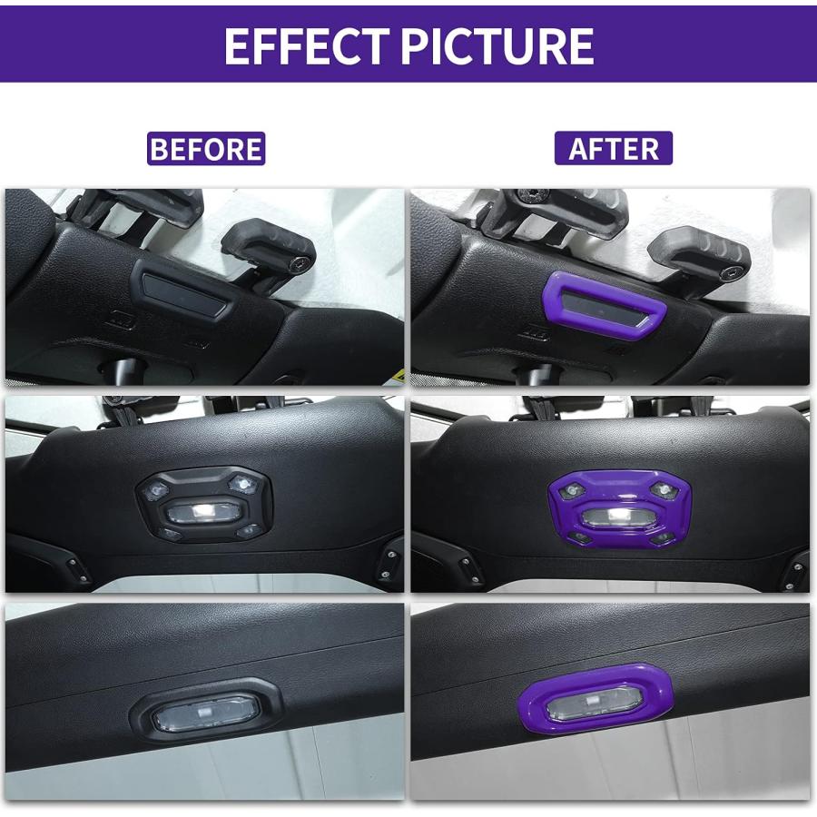 【並行輸入品】SQQP Front Middle Rear Reading Light Panel Cover  3Pcs Roof Readingの画像