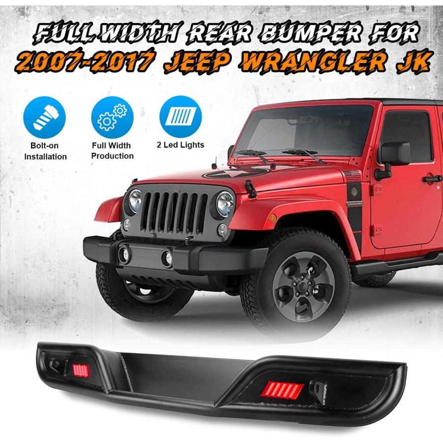 ROXX リアバンパー 2007-2017 ジープ ラングラー JK JKU ROXX リアバンパー 2007-2017 ジープ ラングラー JK JKU