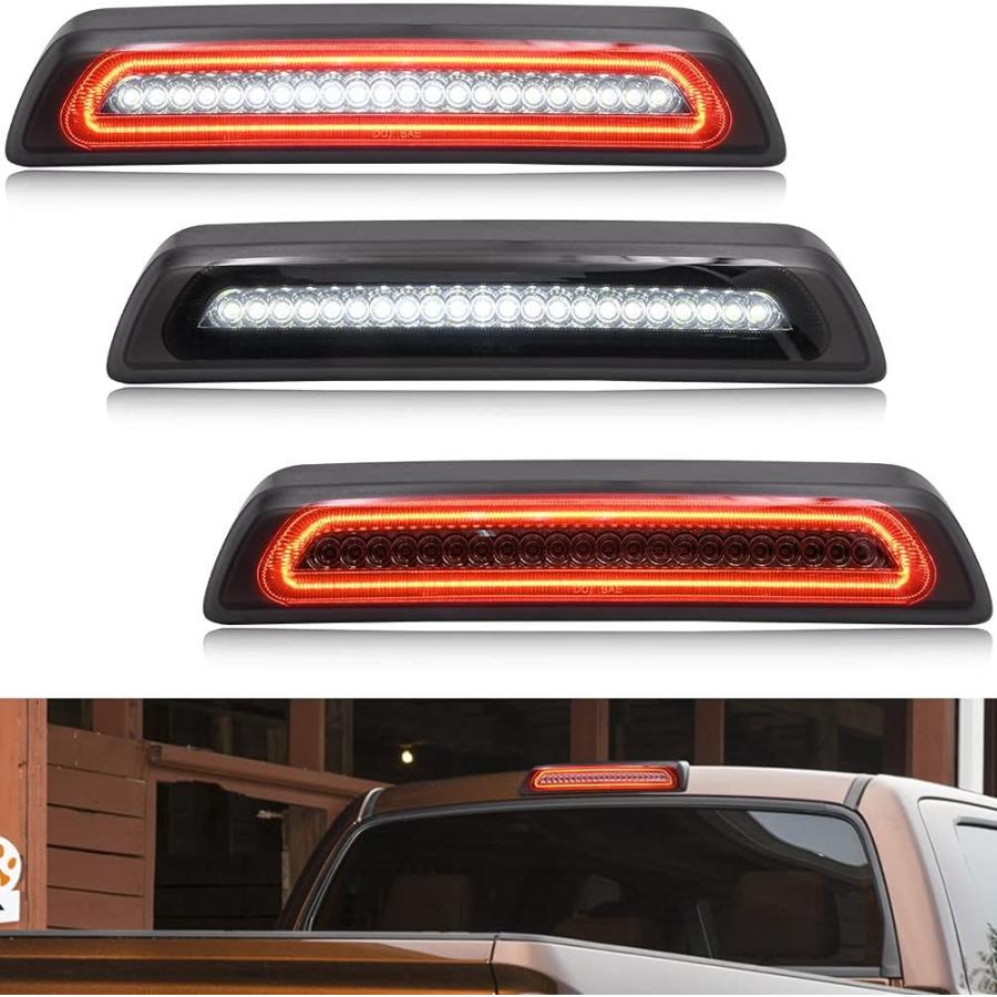 【並行輸入品】NJSBYL タンドラ LED 3rd ブレーキライト 2007-2021 トヨタ タンドラ レッド/ホワイト LED ストロボセンター_2