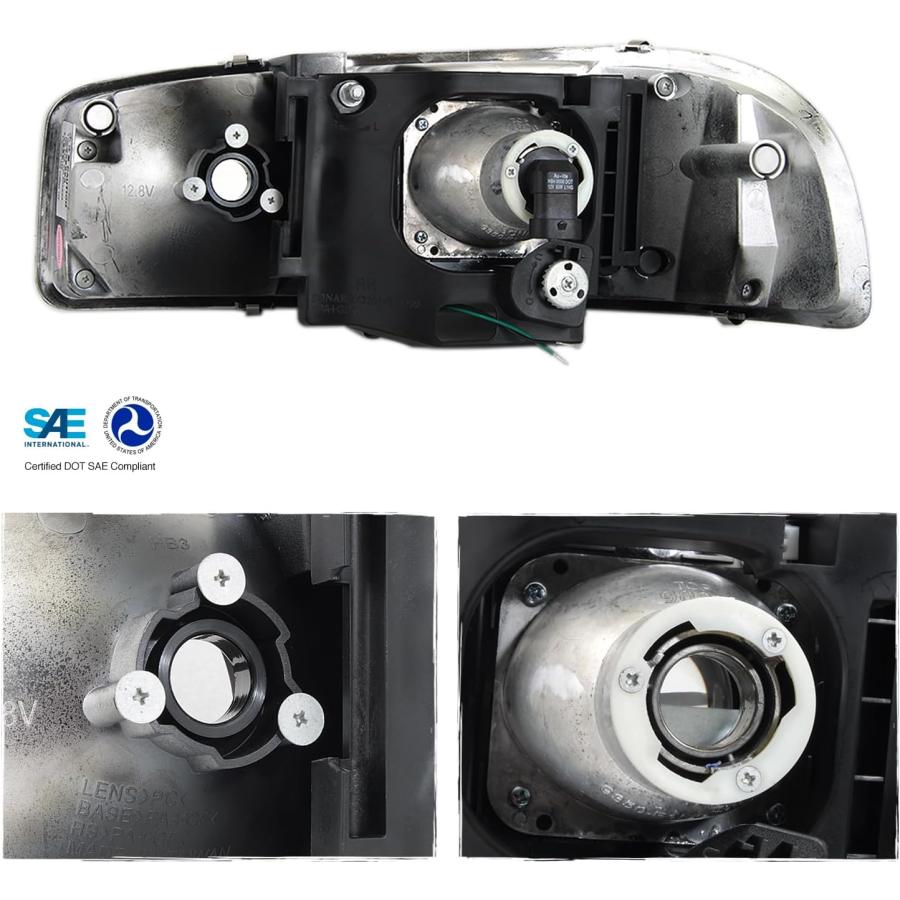 【並行輸入品】AKKON - 2000-2006 GMC Sierra Yukon LEDバー DRL Projcetorヘッドライト バンパーターニ_2
