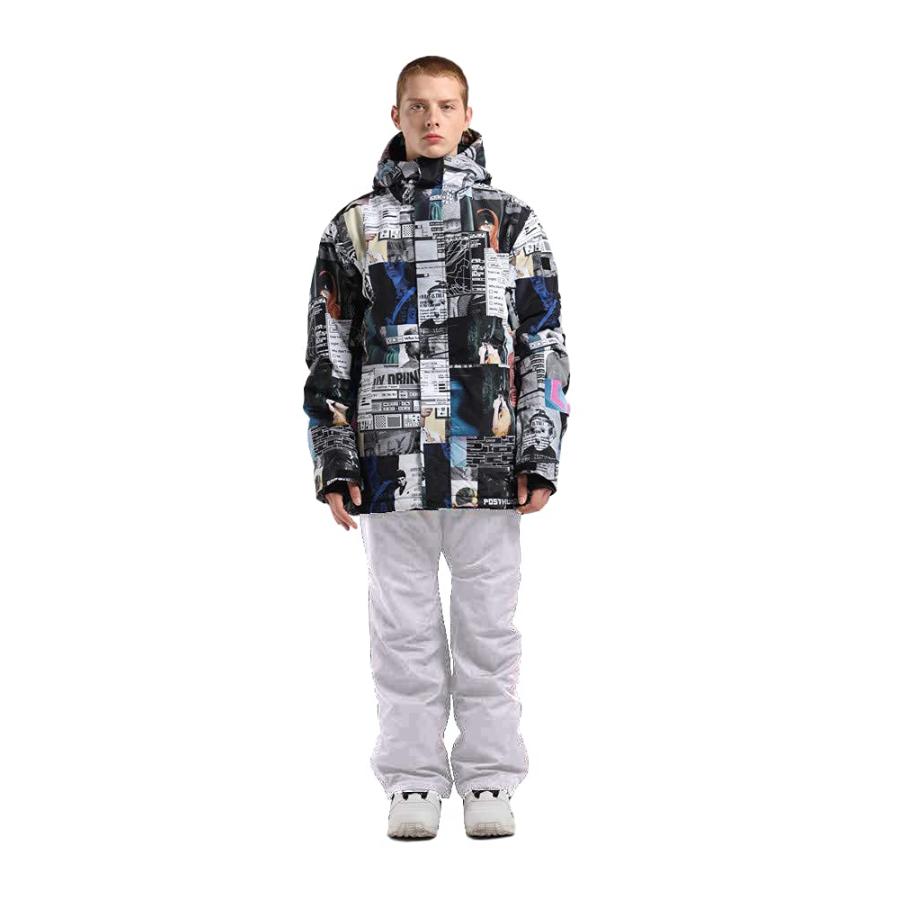 【並行輸入品】IMPHUT Men's Winter Snow Coat Ski Suits Snowboard Jacket Pants Wの画像