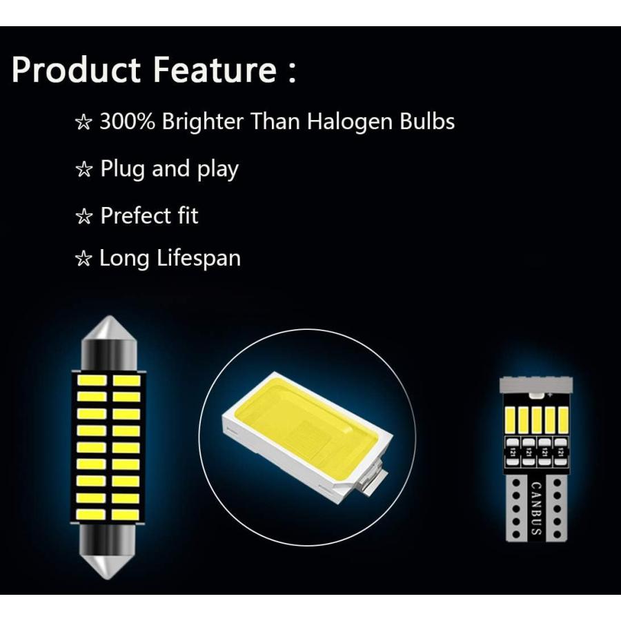 【並行輸入品】AWALITED 13pcs RAM Interior LED Lights Kit Super Bright LED Map Domeの画像
