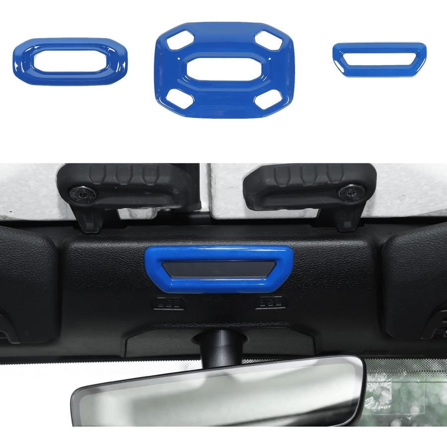 【並行輸入品】3PCS Car Front Middle Rear Reading Light Panel Cover Trim for 2018-2の画像