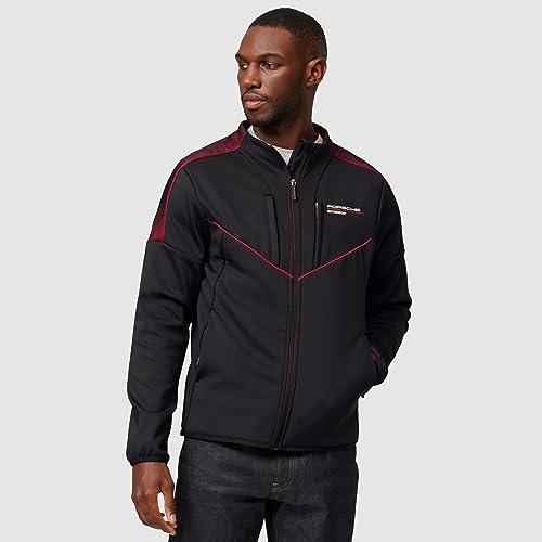 【並行輸入品】Fuel For Fans Porsche Motorsport Men's Fanwear Black Softshell Jの画像