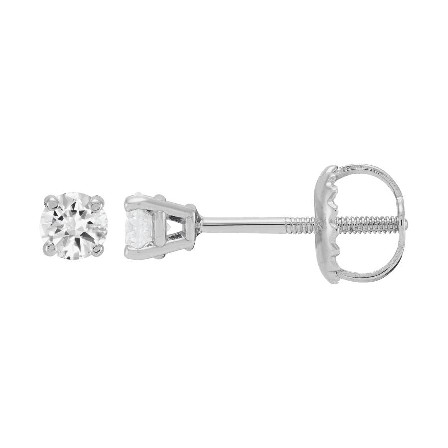 【並行輸入品】Welry 1/4 cttw ダイヤモンド ソリティア スタッドピアス 14K イエローゴールド， 14Kイエローゴールド， ダイ