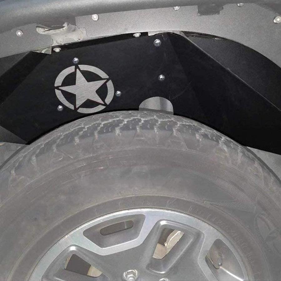 【並行輸入品】AL4X4 フロント\u0026リア インナーフェンダーライナー 2007-2017 Jeep Wrangler JK JKU Five Star_2