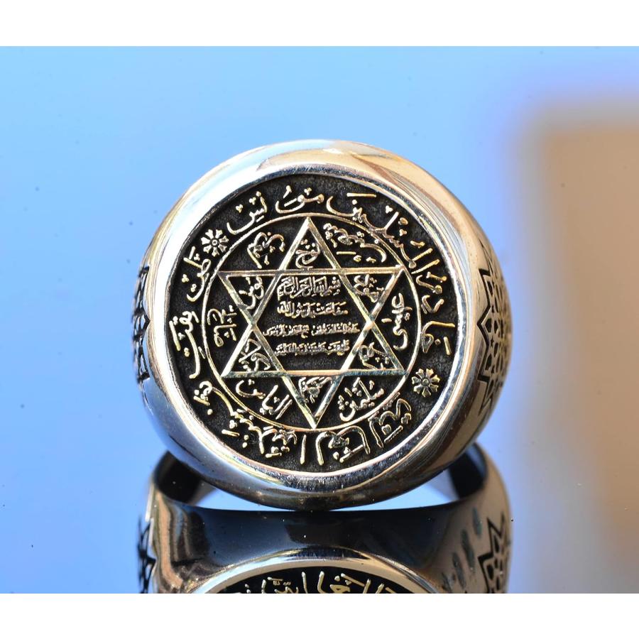 並行輸入品】Falcon Jewelry ソロモンリング シールリング 星のダビデ